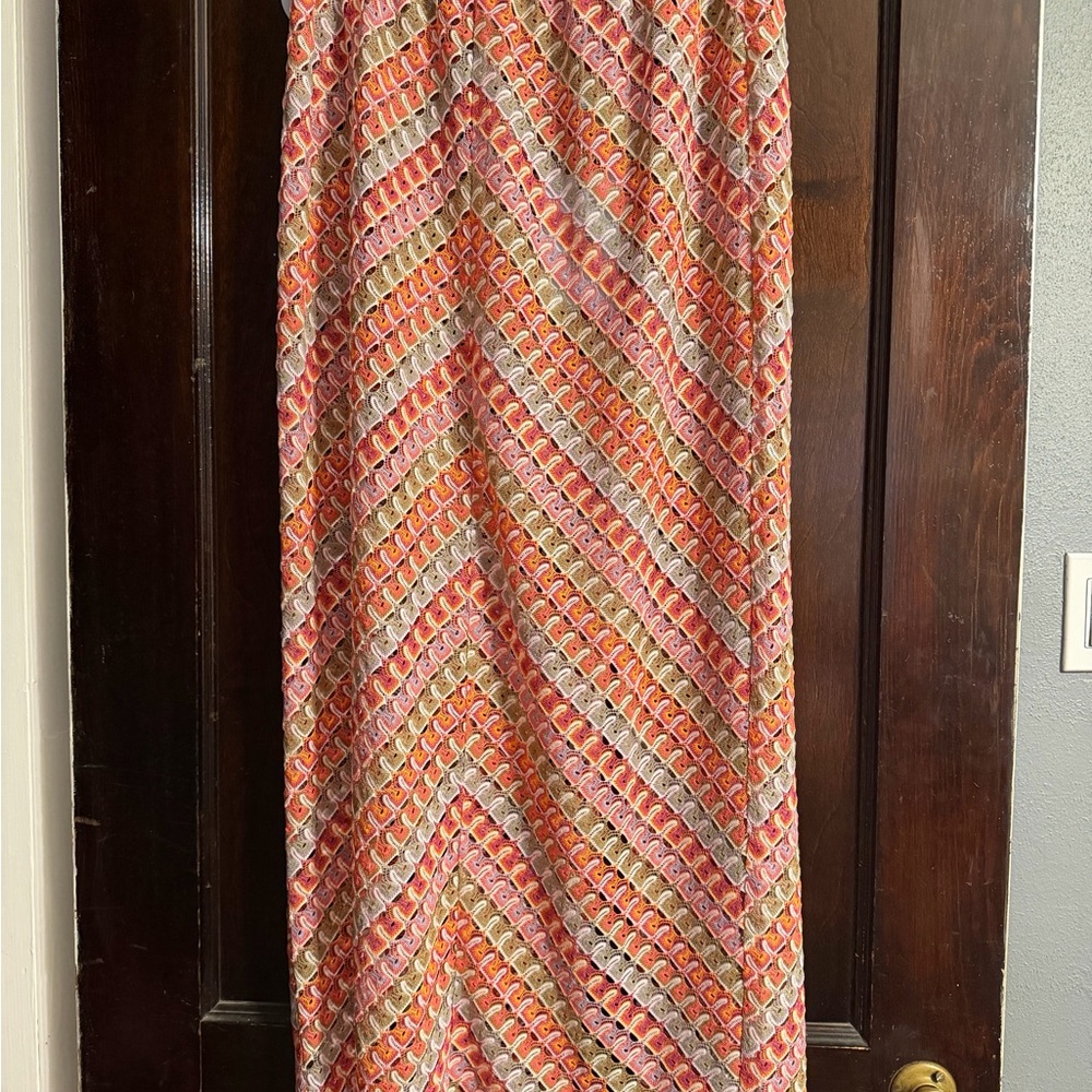 Hill House Zoey Chevron Maxi Skirt